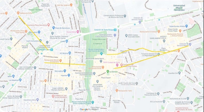 Elche transforma viales actuales para coches en carriles exclusivos para bicicletas Elche transforma viales actuales para coches en carriles exclusivos para bicicletas
