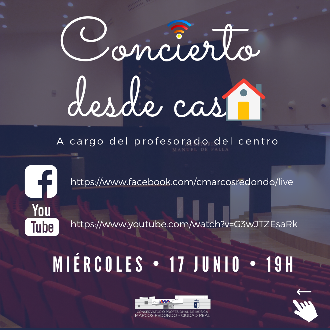 Este miércoles un "Concierto desde casa" Este miércoles un "Concierto desde casa"