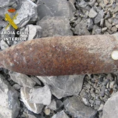 Proyectil encontrado cerca de Pola de Gordón (León) Proyectil encontrado cerca de Pola de Gordón (León)