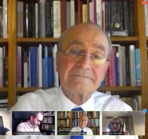 De la Torre, en rueda de prensa telemática De la Torre, en rueda de prensa telemática