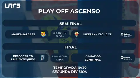 Los playoff de ascenso a Primera División serán televisados. Los playoff de ascenso a Primera División serán televisados.