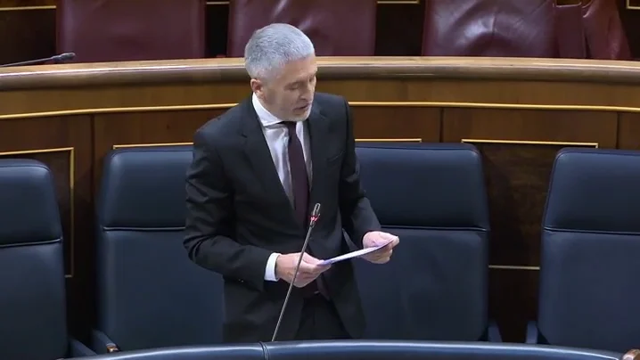 Marlaska, a Vox: "Insinuar que la Guardia Civil tiene que dar su confianza al Gobierno es una falta de respeto a la tradición e historia de la Benemérita" Marlaska, a Vox: "Insinuar que la Guardia Civil tiene que dar su confianza al Gobierno es una falta de respeto a la tradición e historia de la Benemérita"