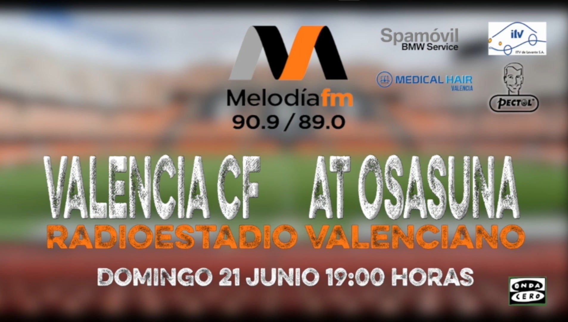 Valencia CF vs At. Osasuna en radioestadio valenciano Valencia CF vs At. Osasuna en radioestadio valenciano