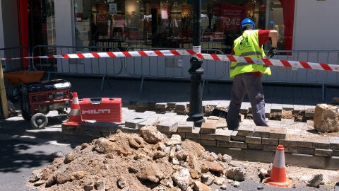 Obras de renovaci&oacute;n de la red de agua