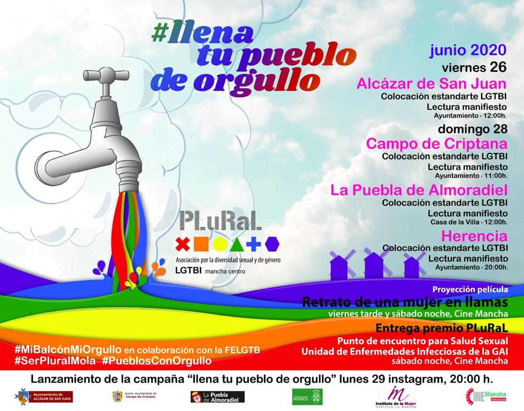 PLuRaL promueve la campaña #llena tu pueblo de orgullo para celebrar el Día Internacional LGTBI PLuRaL promueve la campaña #llena tu pueblo de orgullo para celebrar el Día Internacional LGTBI