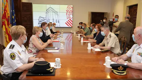 Reunión de seguimiento de la pandemia entre la Generalitat y la Administración del Estado REUNIÓN PUIG CALERO