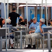 Imagen de una terraza en la nueva normalidad Imagen de una terraza en la nueva normalidad