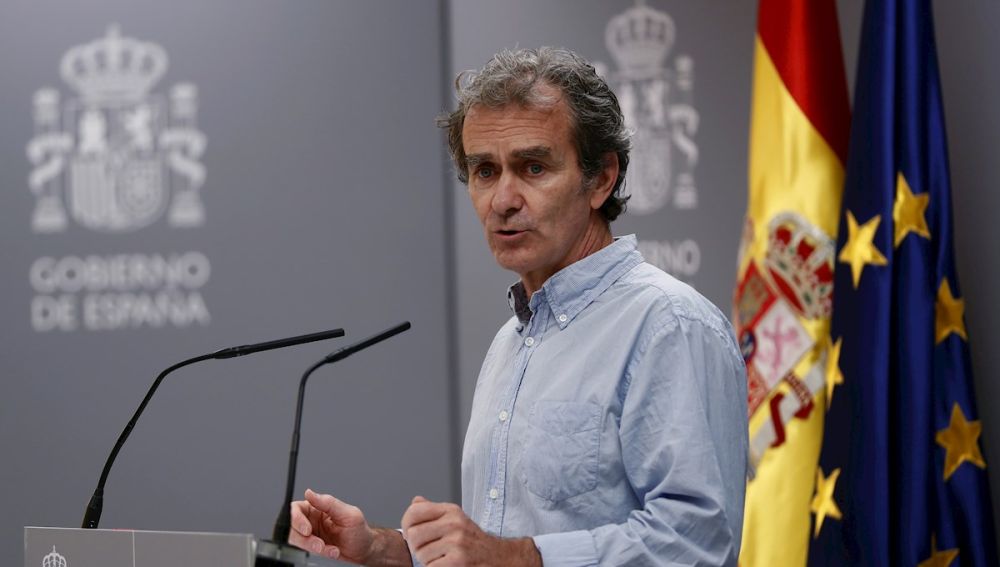 El director del CCAES, Fernando Simón, durante una rueda de prensa