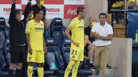 Bruno, en el momento de entrar al campo.