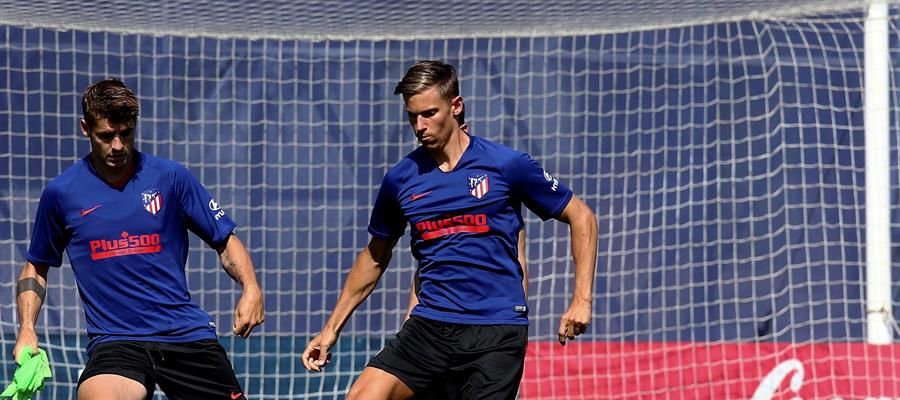 Marcos Llorente, durante un entrenamiento con el Atlético de Madrid. Marcos Llorente, durante un entrenamiento con el Atlético de Madrid.
