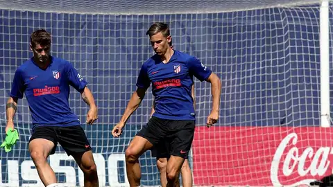 Marcos Llorente, durante un entrenamiento con el Atlético de Madrid. Marcos Llorente, durante un entrenamiento con el Atlético de Madrid.