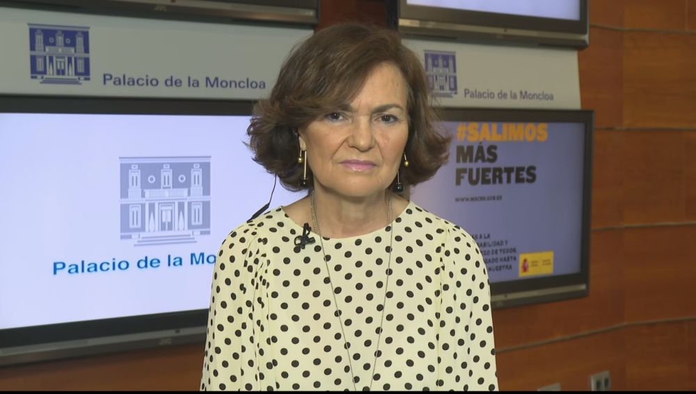 Carmen Calvo, vicepresidenta del Gobierno