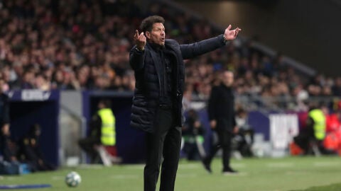 Diego Pablo Simeone, entrenador del Atl&eacute;tico de Madrid
