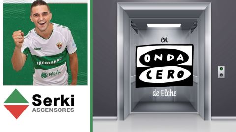 Rub&eacute;n S&aacute;nchez Izquierdo 'Rubi', jugador del Irefrank Elche CF Sala, sube con Ascensores Serki.