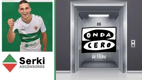 Rubén Sánchez Izquierdo 'Rubi', jugador del Irefrank Elche CF Sala, sube con Ascensores Serki. Rubén Sánchez Izquierdo 'Rubi', jugador del Irefrank Elche CF Sala, sube con Ascensores Serki.