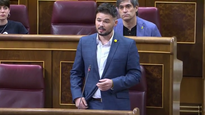 Rufián acusa al Gobierno de "vetar" la investigación en el Congreso al rey emérito y a Felipe González y los GAL Rufián acusa al Gobierno de "vetar" la investigación en el Congreso al rey emérito y a Felipe González y los GAL