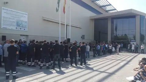 Concentración en la puerta de Airbus-CBC Concentración en la puerta de Airbus-CBC