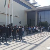 Concentración en la puerta de Airbus-CBC Concentración en la puerta de Airbus-CBC