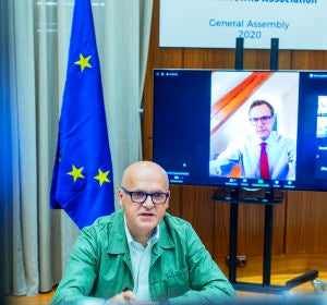 Manuel Baltar con Stefano Dominioni, director del Instituto Europeo de Rutas Culturales del Consejo de Europa Manuel Baltar con Stefano Dominioni, director del Instituto Europeo de Rutas Culturales del Consejo de Europa