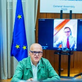 Manuel Baltar con Stefano Dominioni, director del Instituto Europeo de Rutas Culturales del Consejo de Europa