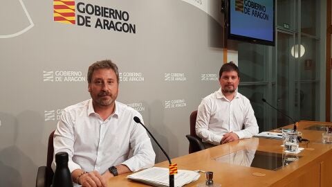 El consejero Jos&eacute; Luis Soro y el director general de Ordenaci&oacute;n del Territorio, Jos&eacute; Manuel Salvador.
