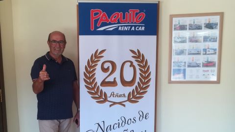 Paquito S&aacute;nchez. Gerente Paquito Rent a Car