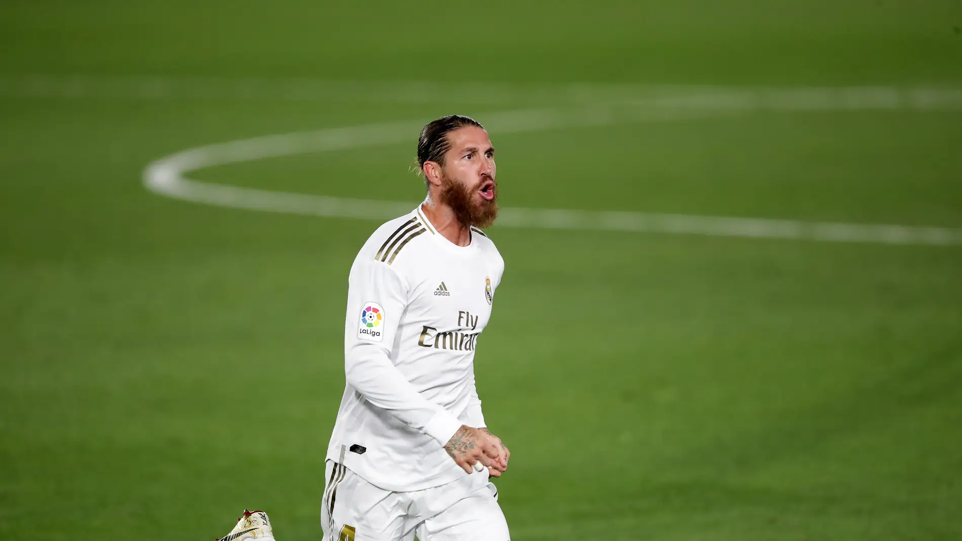 Sergio Ramos, en un encuentro del Real Madrid.