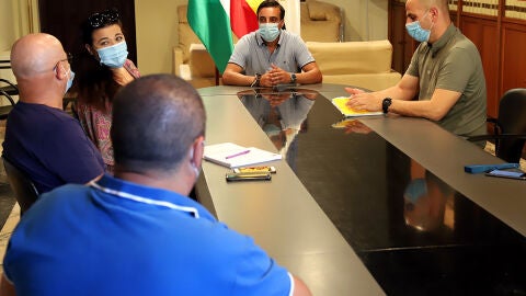 Jos&eacute; Antonio D&iacute;az, durante una reuni&oacute;n