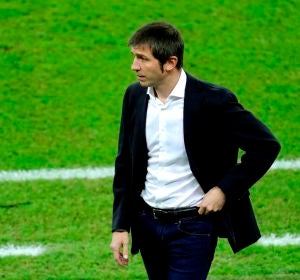 Albert Celades, en un partido del Valencia CF Albert Celades, en un partido del Valencia CF