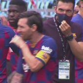 El gesto de Leo Messi con Eder Sarabia que muestra la ruptura de la plantilla y el cuerpo técnico de Setién