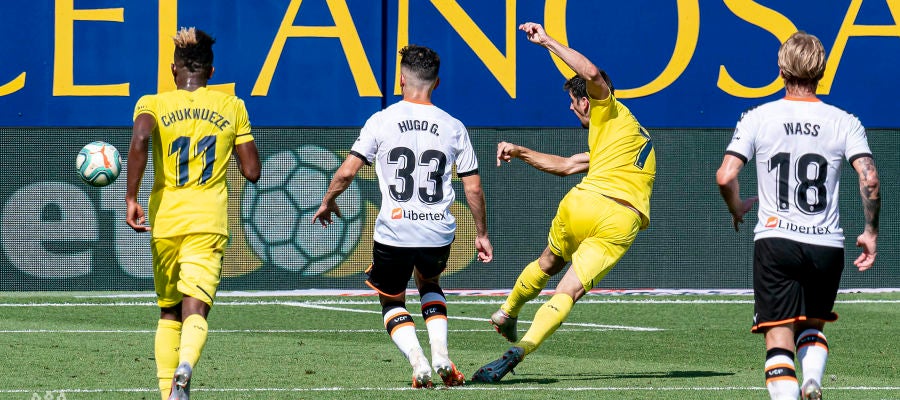 Gerard Moreno anota ante el Valencia Gerard Moreno anota ante el Valencia