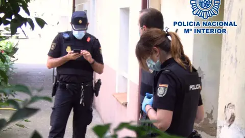 Imagen de la operación facilitada por la Policía. Imagen de la operación facilitada por la Policía.