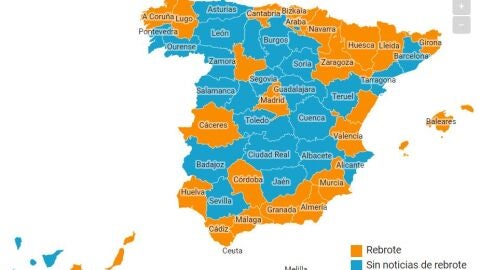 Mapa de rebrotes