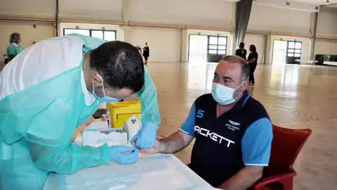 El alcalde, Vicente Pallarés, también se hizo la prueba del COVID-19. El alcalde, Vicente Pallarés, también se hizo la prueba del COVID-19.