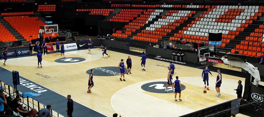 Los jugadores del Barcelona Basquet preparan la final en la Fonteta Los jugadores del Barcelona Basquet preparan la final en la Fonteta
