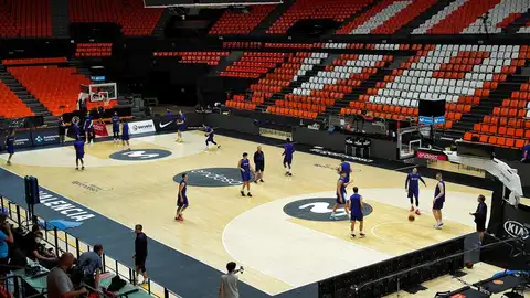 Los jugadores del Barcelona Basquet preparan la final en la Fonteta Los jugadores del Barcelona Basquet preparan la final en la Fonteta