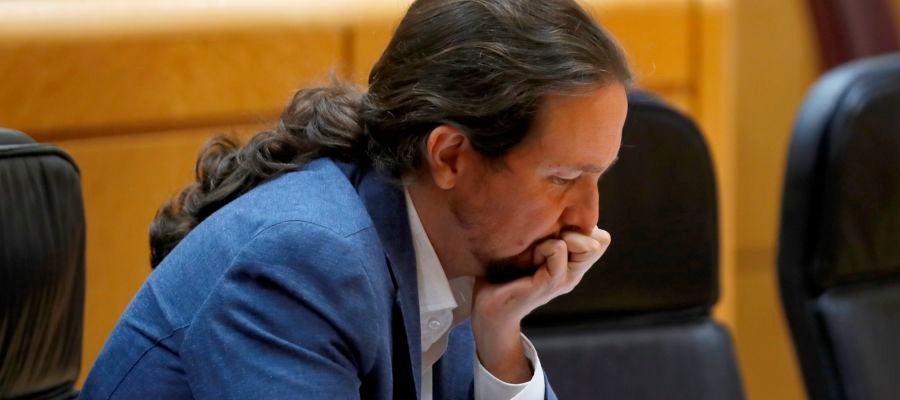El vicepresidente segundo del Gobierno, Pablo Iglesias, en el Senado El vicepresidente segundo del Gobierno, Pablo Iglesias, en el Senado