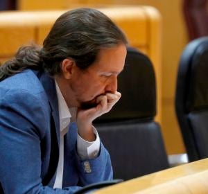 El vicepresidente segundo del Gobierno, Pablo Iglesias, en el Senado El vicepresidente segundo del Gobierno, Pablo Iglesias, en el Senado