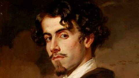 Gustavo Adolfo Becquer - Retrato de Valeriano Dom&iacute;nguez Becquer