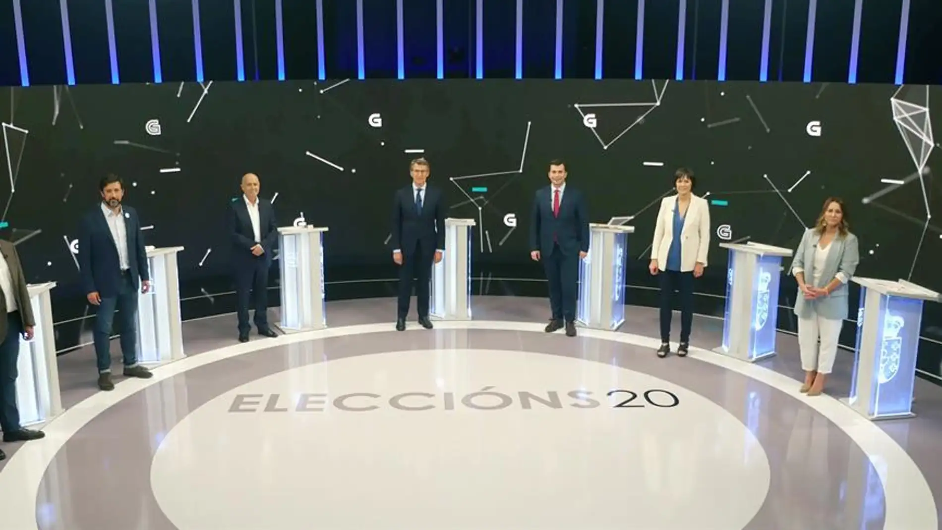  Debate de los principales partidos gallegos a las elecciones gallegas del 12J