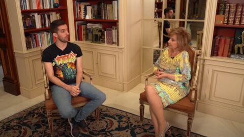Mar&iacute;a Teresa Campos y David Broncano en el programa 'Enredados'