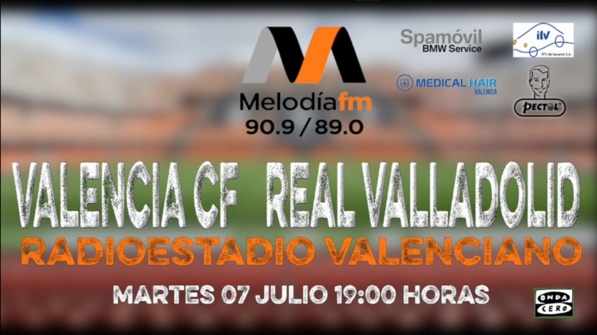 Valencia CF vs Real Valladolid en Radioestadio Valenciano Valencia CF vs Real Valladolid en Radioestadio Valenciano