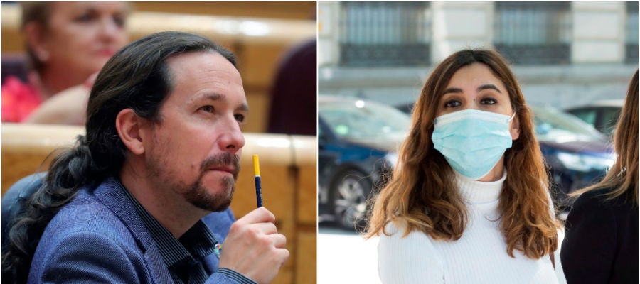 Pablo Iglesias y Dina Bousselham Pablo Iglesias y Dina Bousselham