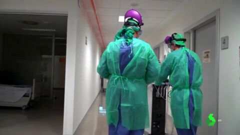 Sanitarios en un hospital