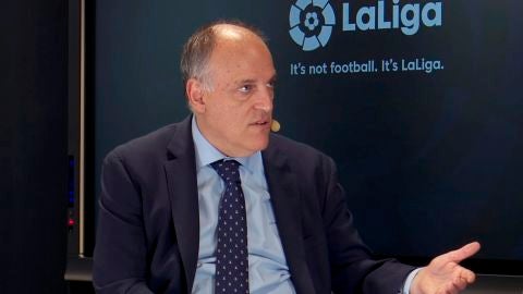 El presidente de LaLiga, Javier Tebas