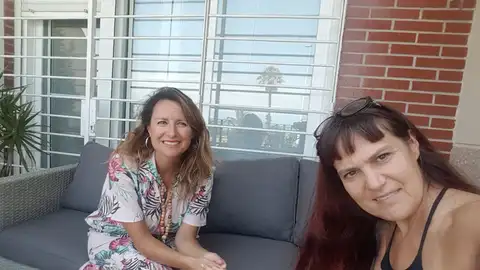 con Begoña Carrasco Fuera de Estudio con la presidenta local del PP en Castellón y portavoz del Grupo Municipal Popular