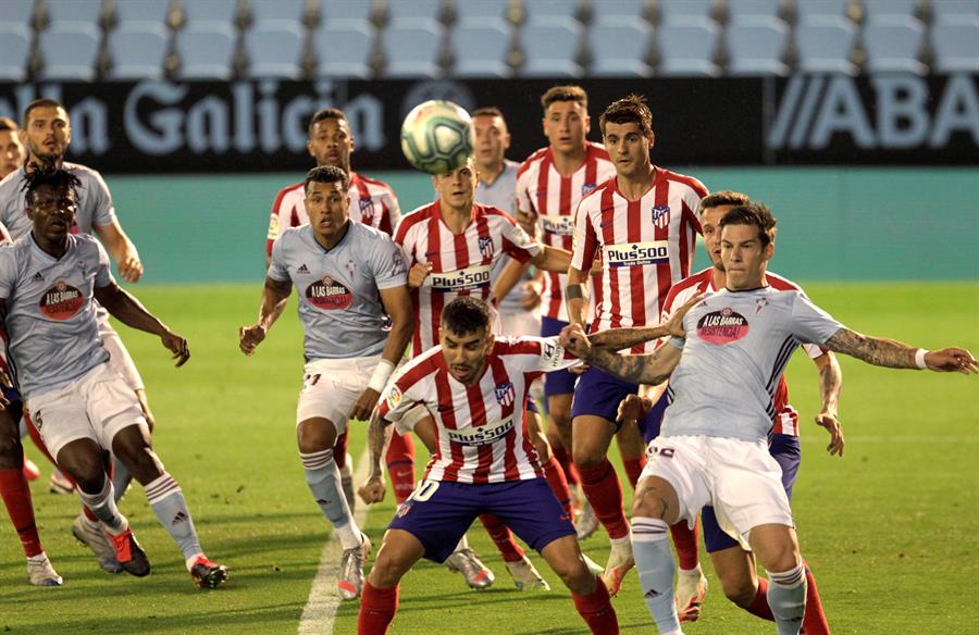 El Atlético cede dos puntos tras un disputado encuentro en Balaídos El Atlético cede dos puntos tras un disputado encuentro en Balaídos