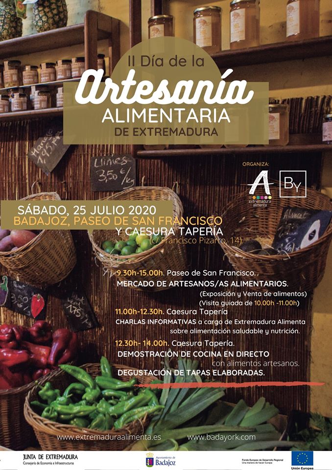 Badajoz celebra el día de la Artesanía Alimentaria en Extremadura con un mercado en el Paseo de San Francisco Badajoz celebra el día de la Artesanía Alimentaria en Extremadura con un mercado en el Paseo de San Francisco