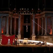 El Festival de Teatro Clásico de Mérida arranca entre estrictas medidas de seguridad contra el coronavirus El Festival de Teatro Clásico de Mérida arranca entre estrictas medidas de seguridad contra el coronavirus