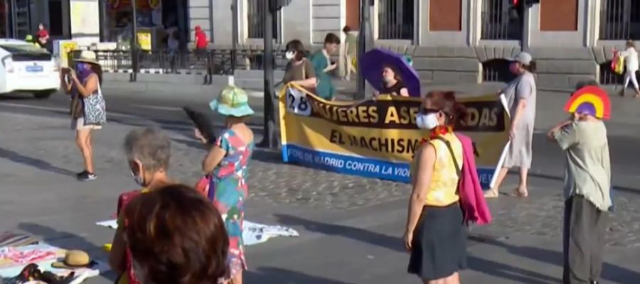 Concentración en Madrid contra la violencia machista Concentración en Madrid contra la violencia machista